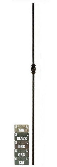W.M. Coffman - Mediterranean Single Forged Ball Solid Iron Baluster - Oil Rubbed Bronze - 800802