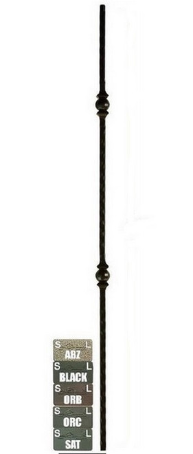 W.M. Coffman - Mediterranean Double Forged Ball Solid Iron Baluster - Antique Bronze - 800535