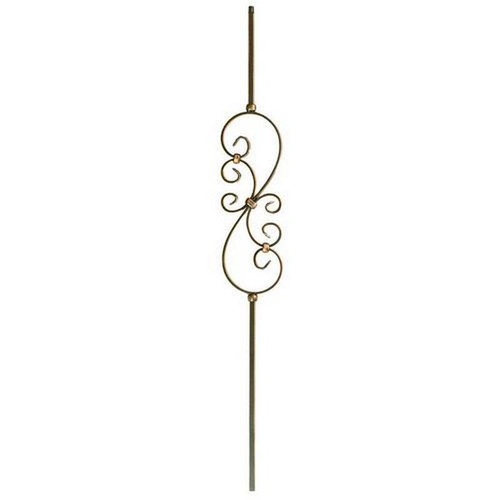 W.M. Coffman - Small Scroll Hollow Iron Baluster - Oil Rubbed Copper - 801100