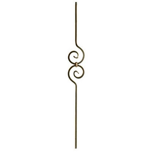 W.M. Coffman - Spiral Scroll Hollow Iron Baluster - Oil Rubbed Copper - 800733