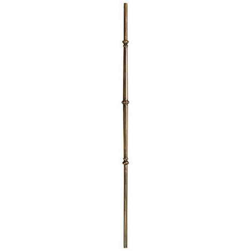 W.M. Coffman - Round Venetian Fluted Bar with Knuckle Hollow Iron Baluster - Oil Rubbed Copper - 800764