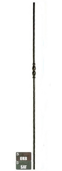 W.M. Coffman - Single Urn Round Victorian Solid Iron Baluster - Oil Rubbed Bronze - 800829