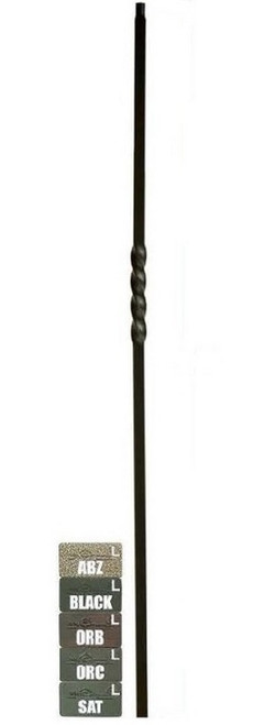 W.M. Coffman - Mega Single Twist Hollow Iron Baluster - Flat Black - 800879