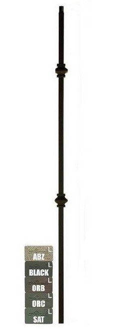 W.M. Coffman - Mega Double Knuckle Hollow Iron Baluster - Antique Bronze - 800870