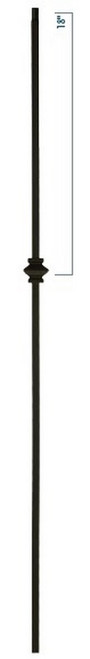 W.M. Coffman - Single Knuckle New Style Hollow Iron Baluster - Antique Bronze - 805606