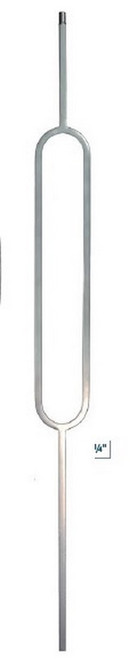 W.M. Coffman - Oval Panel Iron Baluster - Ash Gray - 805811