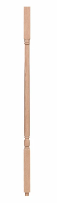 Traditional Square Top Plain Baluster Mahogany 5141-MAH-41
