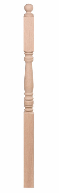 Hampton Plain 10" Block Top Newel Post Poplar 4306-POP