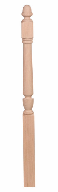 Shenandoah Fluted 5" Block Top Newel Post Cherry 3042-F-CH