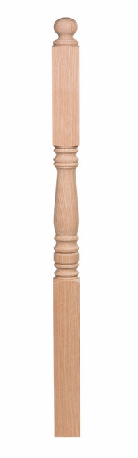 Hampton Plain 13" Block Top Newel Post Mahogany 4505-BT-MAH