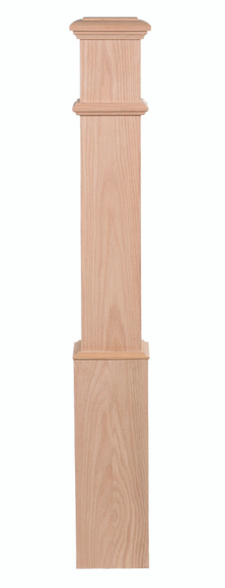 Traditional Plain Box Newel Poplar 4095-P-POP