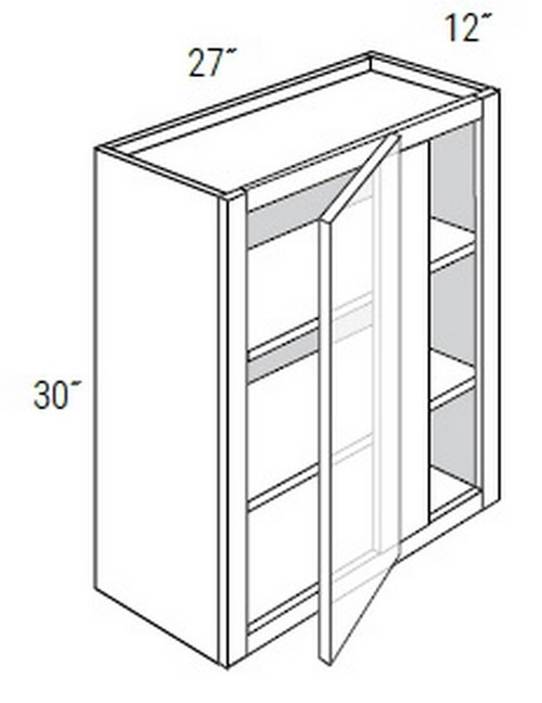 JSI Craftsman Amesbury Mist Recessed Kitchen Cabinet WBC2730-AMR