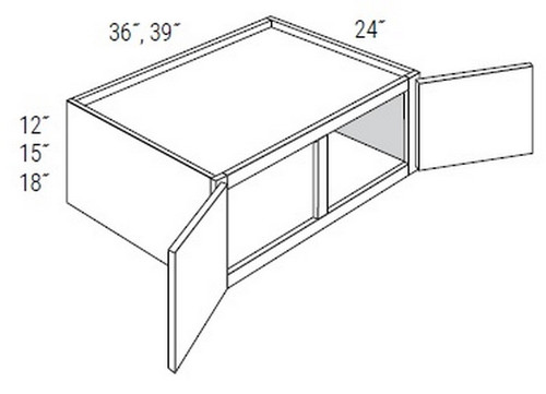 JSI Craftsman Amesbury Mist Recessed Kitchen Cabinet B18TTCD18-AMR