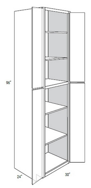 JSI Craftsman Amesbury Mist Recessed Kitchen Cabinet WP3096B-AMR