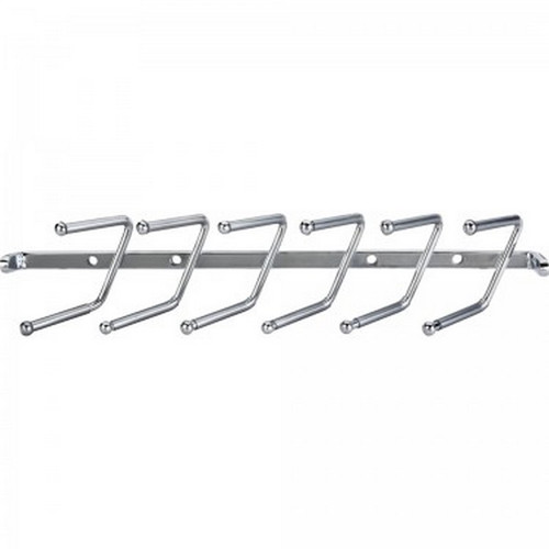 Hardware Resources - 11" Screw Mounted Tie Rack. - Polished Chrome - 296T-PC