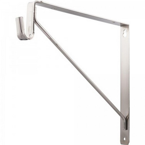 Hardware Resources - Shelf & Rod Support Bracket. - Satin Nickel - 1530SN