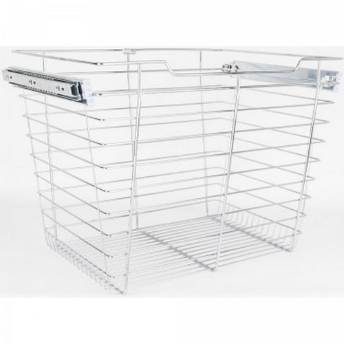 Hardware Resources - Closet Pullout Basket 14"D x 17"W x 17"H. - Chrome - POB1-141717CH