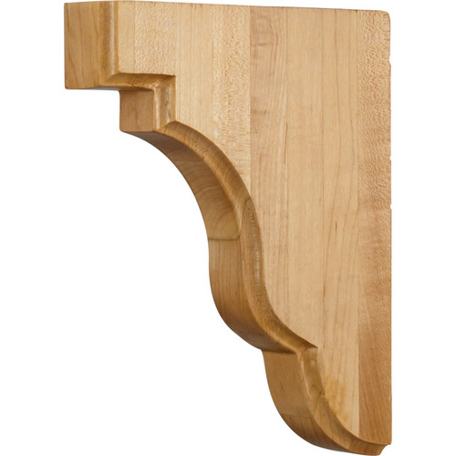 Hardware Resources - CORSQ-2ALD - Square Edge Bar Bracket - Alder