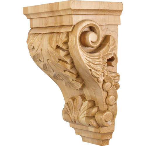 Hardware Resources - CORB-4ALD - Wide Acanthus Corbel - Alder