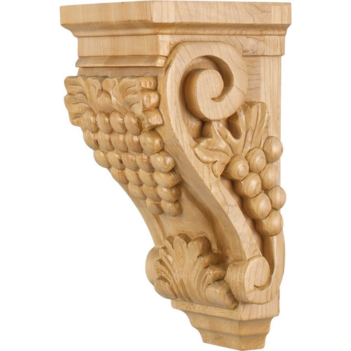 Hardware Resources - CORAA-1CH - Small Grape Cherry Corbel - Cherry