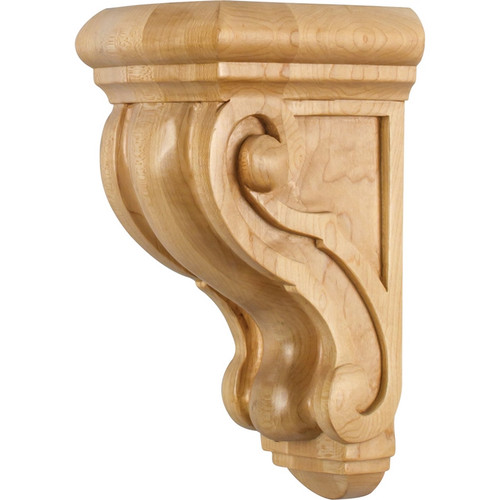 Hardware Resources - CORQ-1MP - Rounded Traditional Hard Maple Corbel - Hard Maple