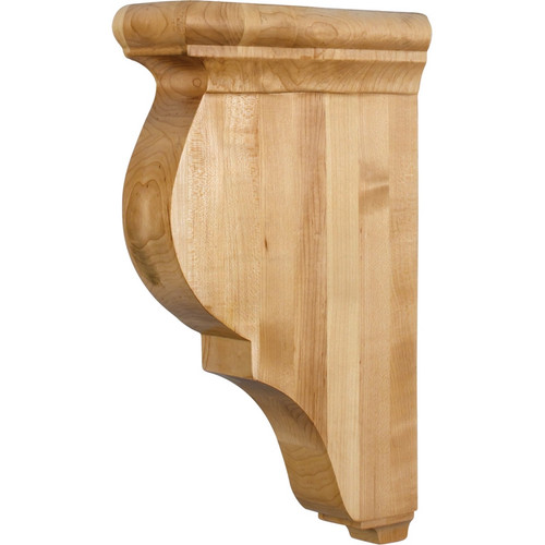 Hardware Resources - CORG-2RW - Traditional Rubberwood Bar Bracket - Rubberwood