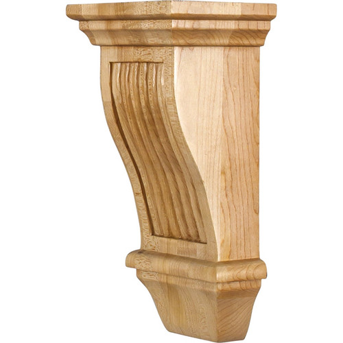 Hardware Resources - COR20-1RW - Renaissance Reeded Corbel - Rubberwood