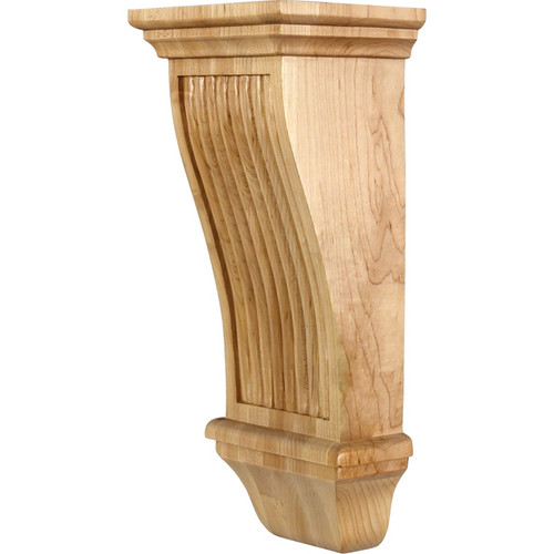 Hardware Resources - COR20-2RW - Renaissance Reeded Corbel - Rubberwood