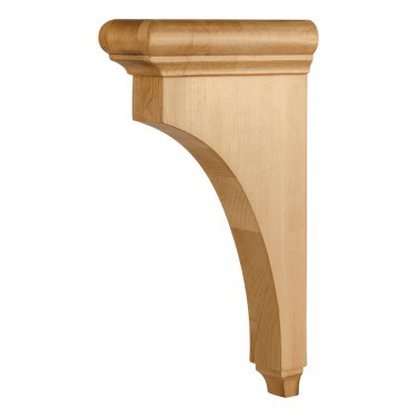 Hardware Resources - COR38-3-RW - Transitional Corbel - Rubberwood