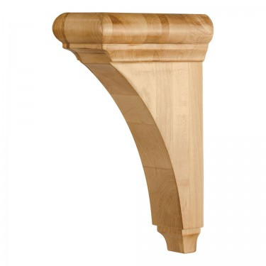 Hardware Resources - COR39-2-RW - Transitional Corbel - Rubberwood