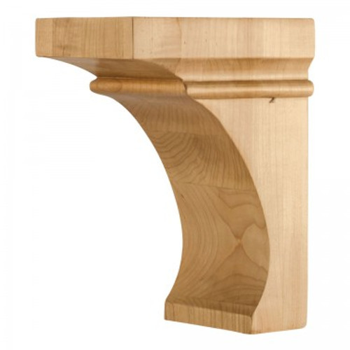 Hardware Resources - COR44-1-CH - Modern Corbel with Cove Design - Cherry