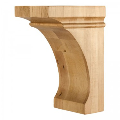 Hardware Resources - COR44-2-ALD - Modern Corbel with Cove Design - Alder