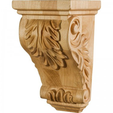 Hardware Resources - CORBB-5-ALD - Small Acanthus Alder Corbel - Alder