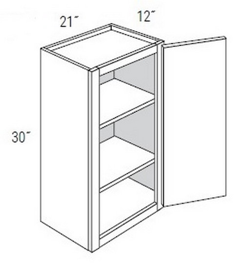 JSI Cabinetry Amesbury White Recessed Kitchen Cabinet - W2130-AWR