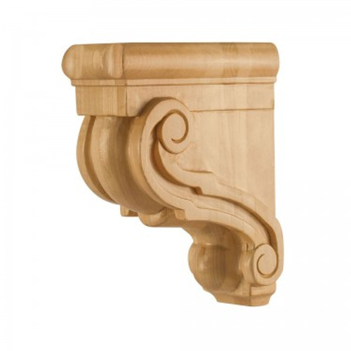 Hardware Resources - CORF-2-RW - Traditional Bar Bracket - Rubberwood