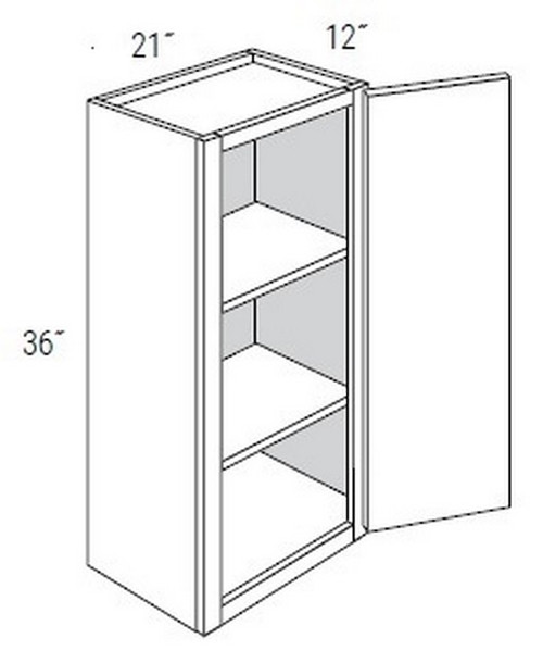 JSI Cabinetry Amesbury White Recessed Kitchen Cabinet - W2136-AWR