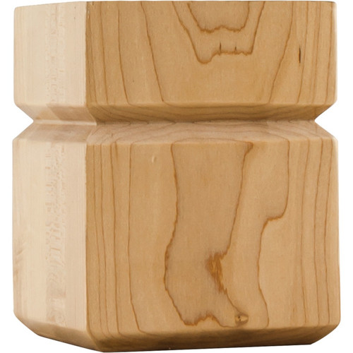 Hardware Resources - BF33ALD - Shaker Style Bun Foot - Alder