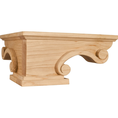 Hardware Resources - PFCS2-MP - Pedestal Foot Corner - Hard Maple
