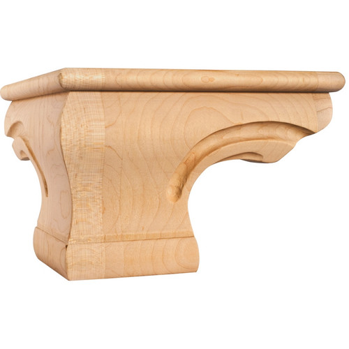 Hardware Resources - PFCS-B-OK - Pedestal Foot Corner - Oak