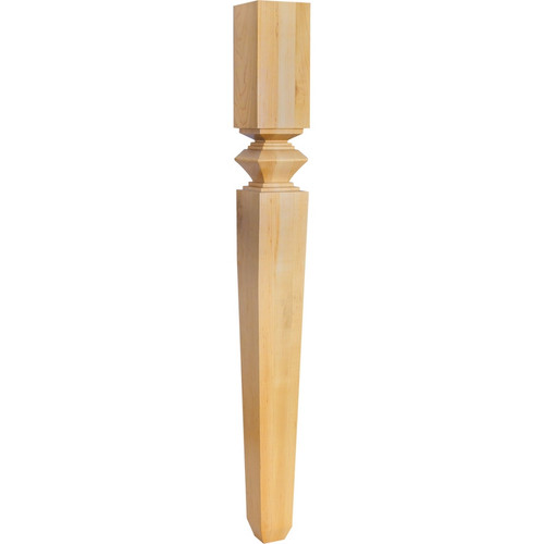 Hardware Resources - P34MP - Modern Classic Hard Maple Post (Island Leg) - Hard Maple
