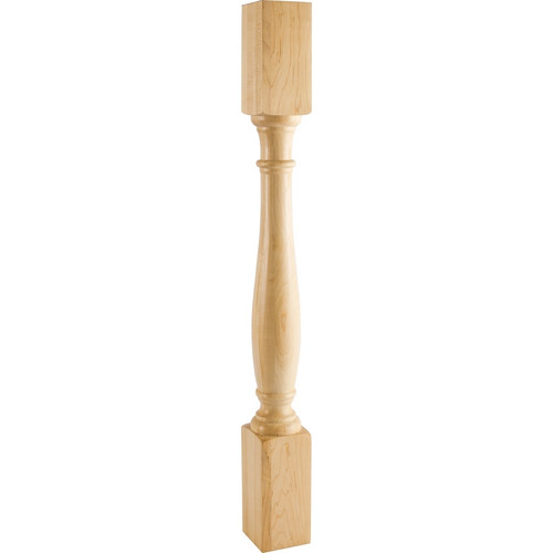 Hardware Resources - P1OK - Turned Oak Post (Island Leg) - Oak