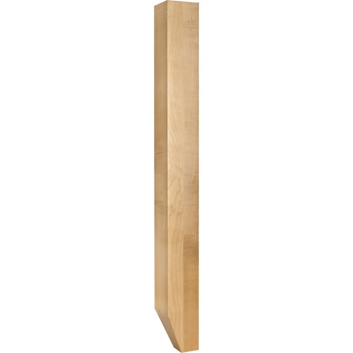 Hardware Resources - P32RW - Tapered Shaker Rubberwood Post (Island Leg) - Rubberwood