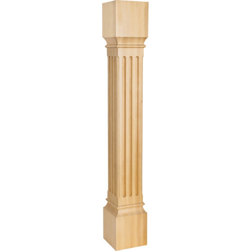 Hardware Resources - P27RW - Large Fluted Post - Rubberwood