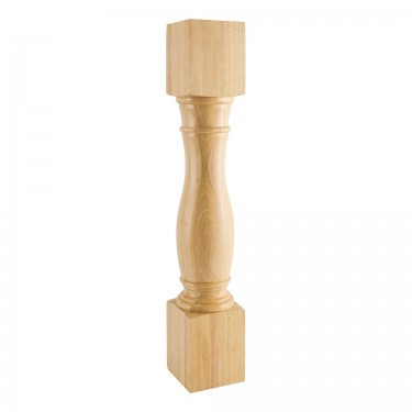 Hardware Resources - P1-6-RW - Turned Rubberwood Post - Rubberwood