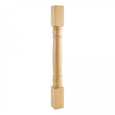 Hardware Resources - P14-3.5-ALD - Rounded Doric Alder Post - Alder