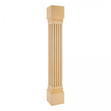 Hardware Resources - P27-6-42-ALD - Large Fluted Post - Alder