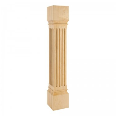 Hardware Resources - P27-6-CH - Large Fluted Post - Cherry