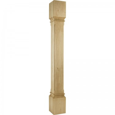 Hardware Resources - P38-5-42-RW - Modern Rubberwood Post - Rubberwood
