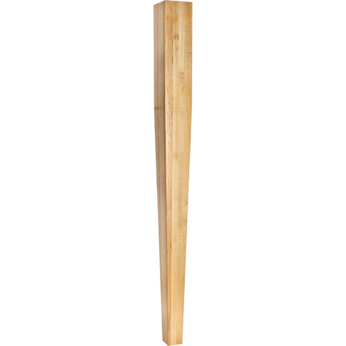 Hardware Resources - P43-42MP - Four Sided Tapered Hard Maple Post - Hard Maple