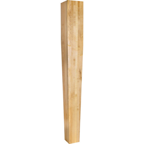Hardware Resources - P43-5-42MP - Four Sided Tapered Hard Maple Post - Hard Maple